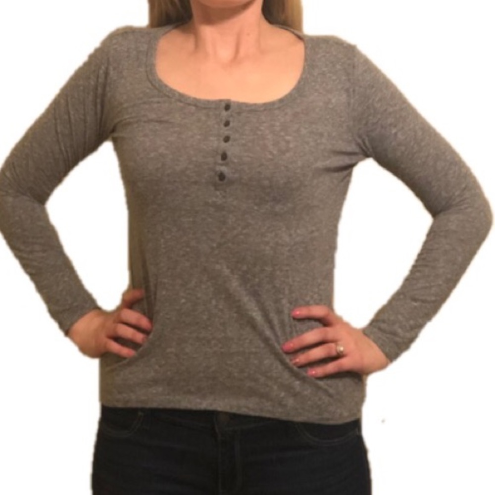 Mossimo | Long Sleeve Gray Top